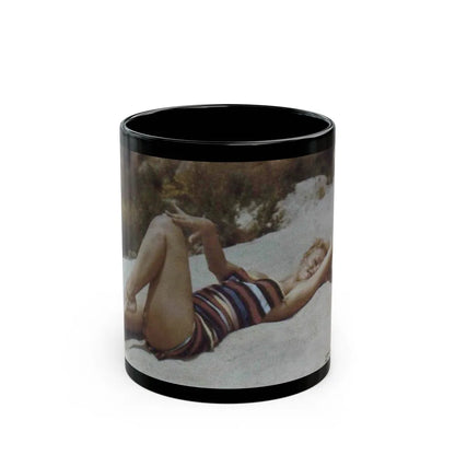 Yvette Vickers #27 (Vintage Female Icon) Black Coffee Mug-11oz-Go Mug Yourself