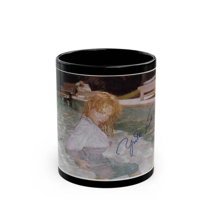 Yvette Vickers #28 (Vintage Female Icon) Black Coffee Mug-11oz-Go Mug Yourself