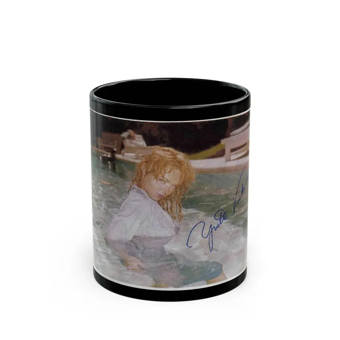 Yvette Vickers #28 (Vintage Female Icon) Black Coffee Mug 11oz - Go Mug Yourself