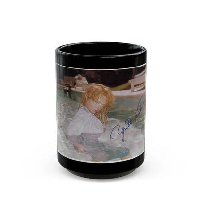 Yvette Vickers #28 (Vintage Female Icon) Black Coffee Mug 15oz - Go Mug Yourself