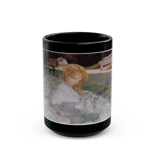 Yvette Vickers #28 (Vintage Female Icon) Black Coffee Mug 15oz - Go Mug Yourself