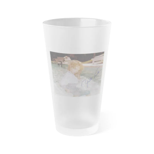 Yvette Vickers #28 (Vintage Female Icon) Frosted Pint Glass 16oz-16oz-Frosted-Go Mug Yourself