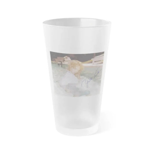 Yvette Vickers #28 (Vintage Female Icon) Frosted Pint Glass 16oz 16oz Frosted - Go Mug Yourself