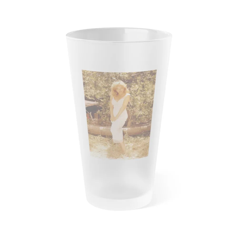 Yvette Vickers #36 (Vintage Female Icon) Frosted Pint Glass 16oz-16oz-Frosted-Go Mug Yourself