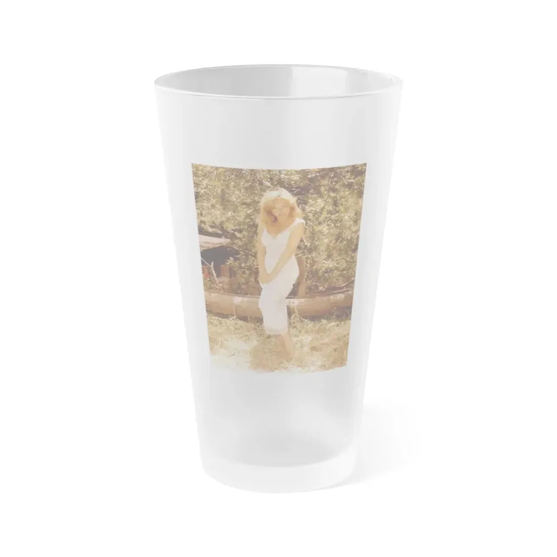 Yvette Vickers #36 (Vintage Female Icon) Frosted Pint Glass 16oz 16oz Frosted - Go Mug Yourself