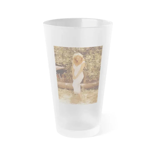 Yvette Vickers #36 (Vintage Female Icon) Frosted Pint Glass 16oz 16oz Frosted - Go Mug Yourself