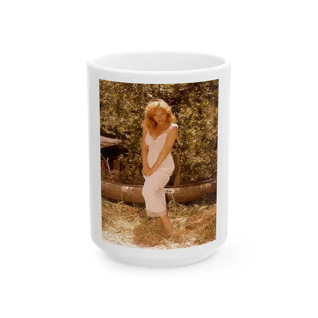 Yvette Vickers #36 (Vintage Female Icon) White Coffee Mug 15oz - Go Mug Yourself