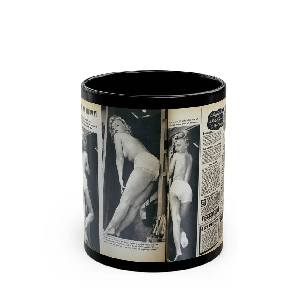 Yvette Vickers #38 (Vintage Female Icon) Black Coffee Mug-11oz-Go Mug Yourself