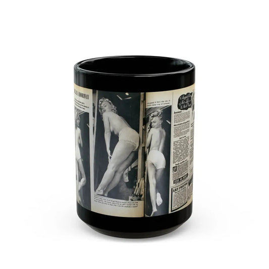 Yvette Vickers #38 (Vintage Female Icon) Black Coffee Mug 15oz - Go Mug Yourself