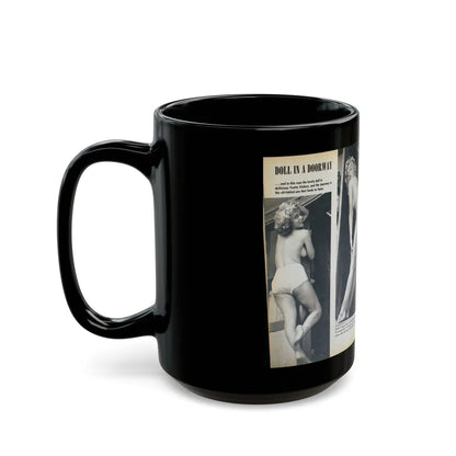 Yvette Vickers #38 (Vintage Female Icon) Black Coffee Mug-Go Mug Yourself