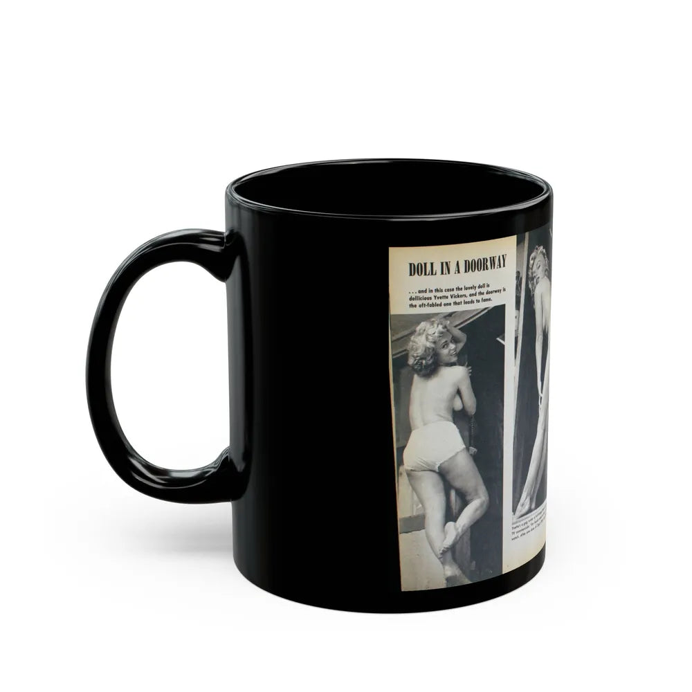 Yvette Vickers #38 (Vintage Female Icon) Black Coffee Mug-Go Mug Yourself