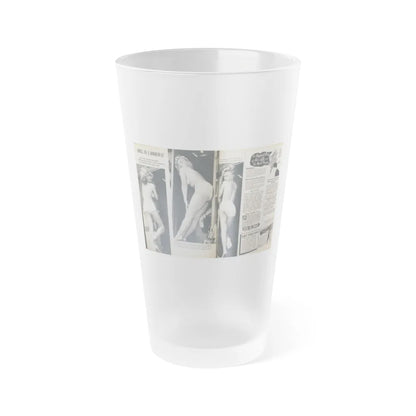 Yvette Vickers #38 (Vintage Female Icon) Frosted Pint Glass 16oz-16oz-Frosted-Go Mug Yourself