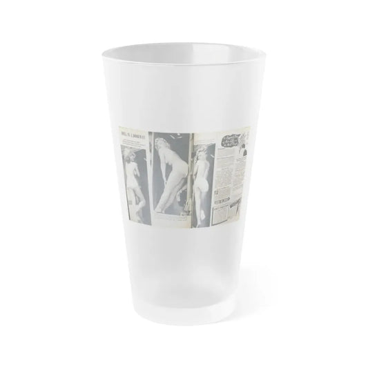 Yvette Vickers #38 (Vintage Female Icon) Frosted Pint Glass 16oz 16oz Frosted - Go Mug Yourself