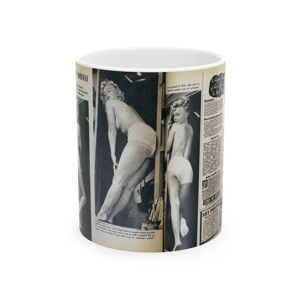 Yvette Vickers #38 (Vintage Female Icon) White Coffee Mug-11oz-Go Mug Yourself