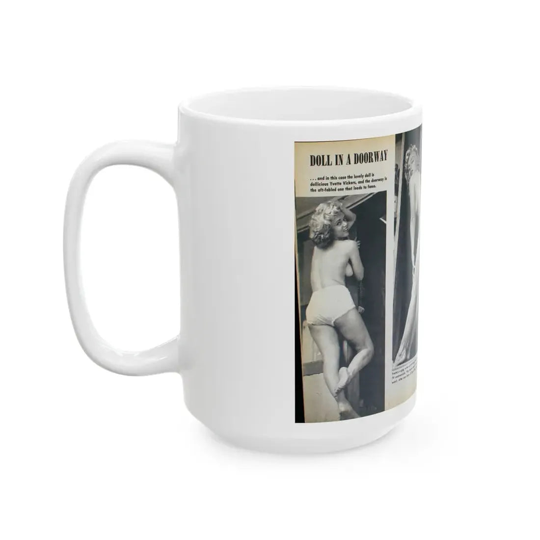 Yvette Vickers #38 (Vintage Female Icon) White Coffee Mug - Go Mug Yourself