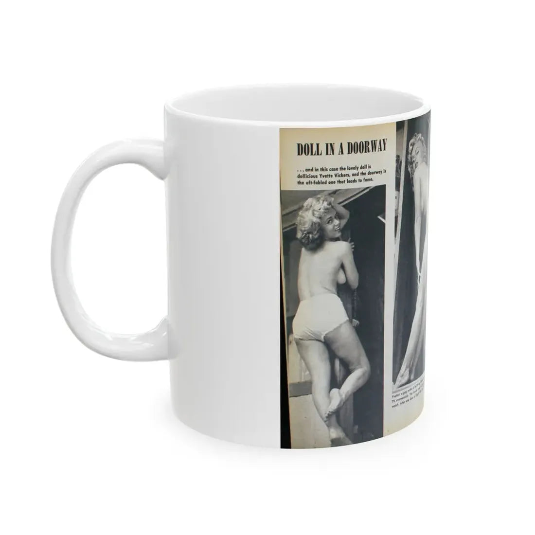 Yvette Vickers #38 (Vintage Female Icon) White Coffee Mug - Go Mug Yourself