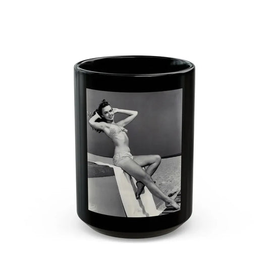 Yvette Vickers #40 (Vintage Female Icon) Black Coffee Mug 15oz - Go Mug Yourself