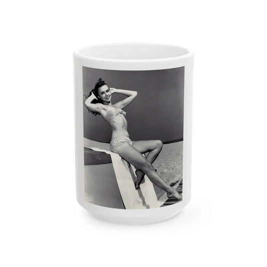 Yvette Vickers #40 (Vintage Female Icon) White Coffee Mug-15oz-Go Mug Yourself