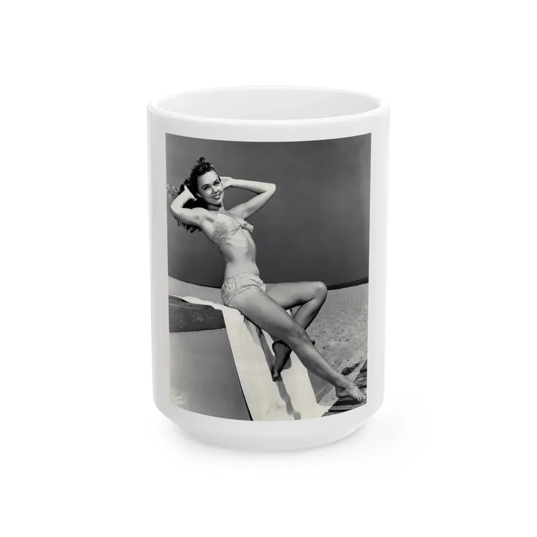 Yvette Vickers #40 (Vintage Female Icon) White Coffee Mug 15oz - Go Mug Yourself