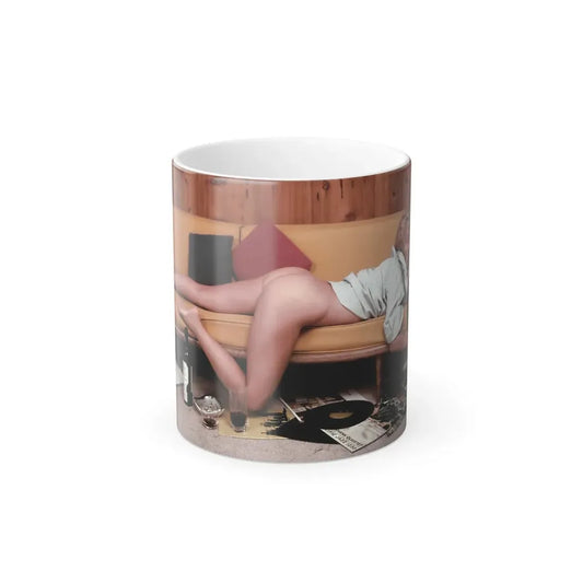 Yvette Vickers #45 - Playboy 1959 Photo (Vintage Female Icon) Color Changing Mug 11oz Default Title - Go Mug Yourself