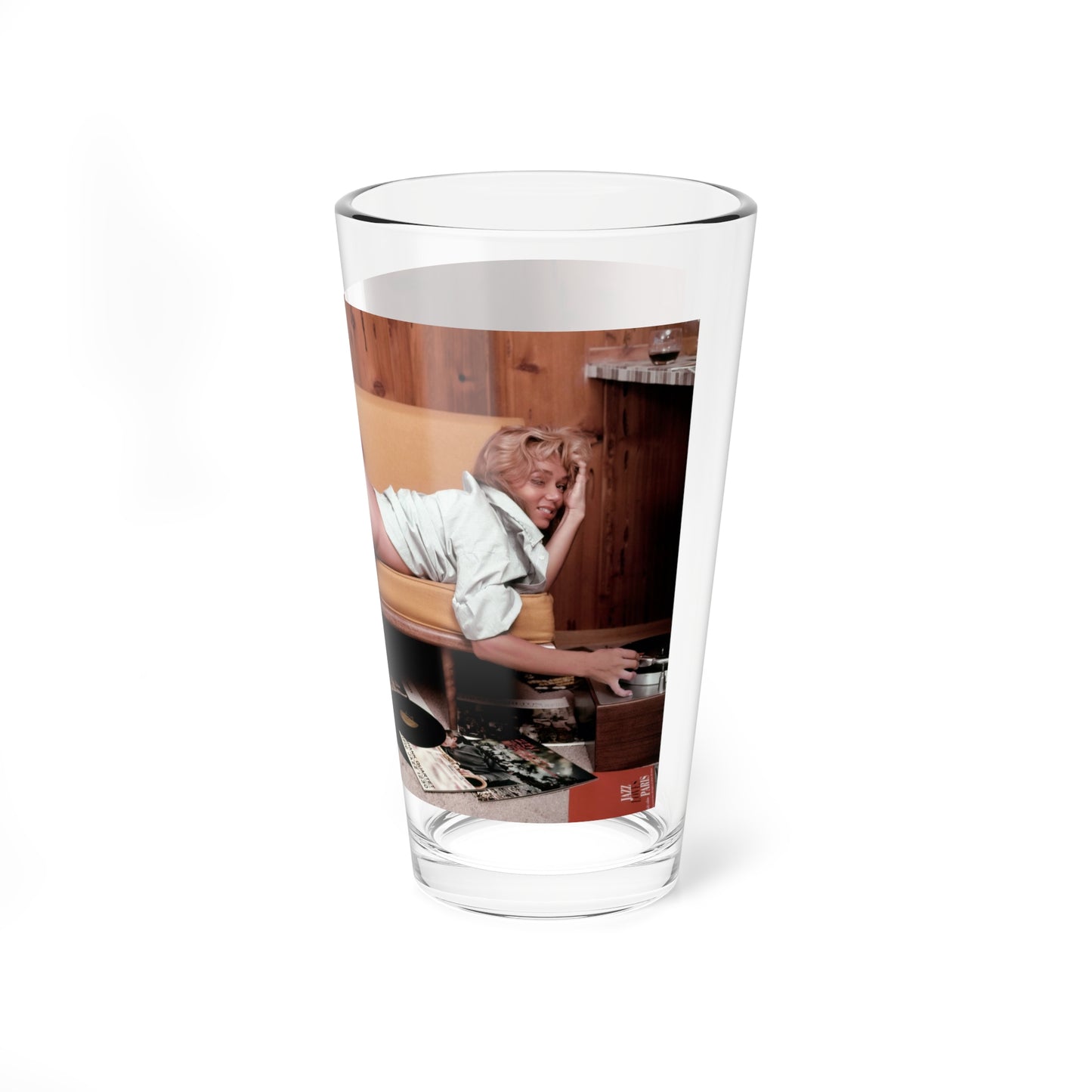 Yvette Vickers #45 - Playboy 1959 Photo (Vintage Female Icon) Pint Glass 16oz-Go Mug Yourself