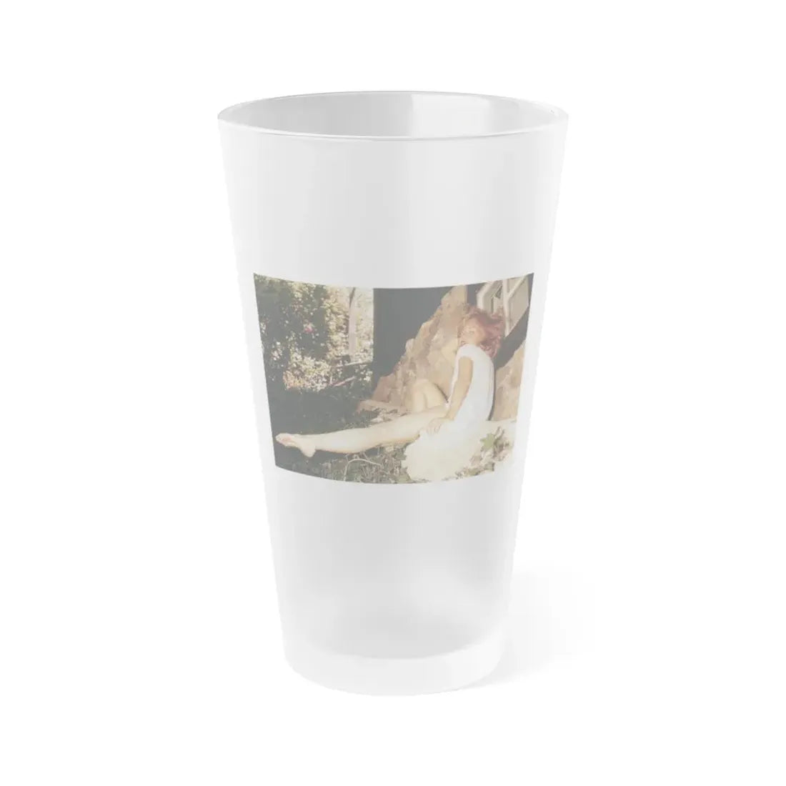 Yvette Vickers #46 - Playboy 1959 Photo (Vintage Female Icon) Frosted Pint Glass 16oz 16oz Frosted - Go Mug Yourself