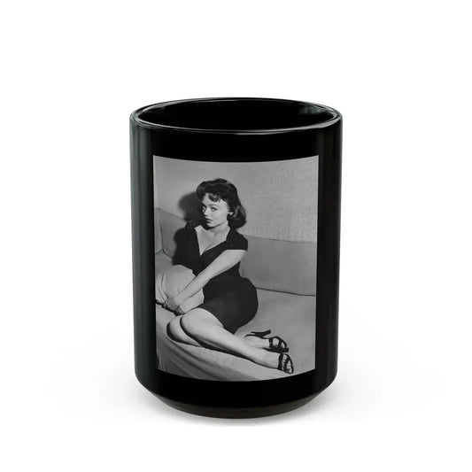 Yvette Vickers #56 (Vintage Female Icon) Black Coffee Mug 15oz - Go Mug Yourself