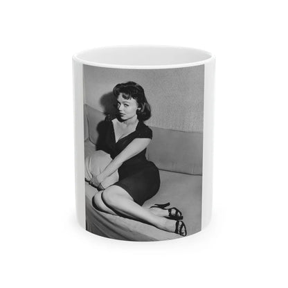 Yvette Vickers #56 (Vintage Female Icon) White Coffee Mug-11oz-Go Mug Yourself