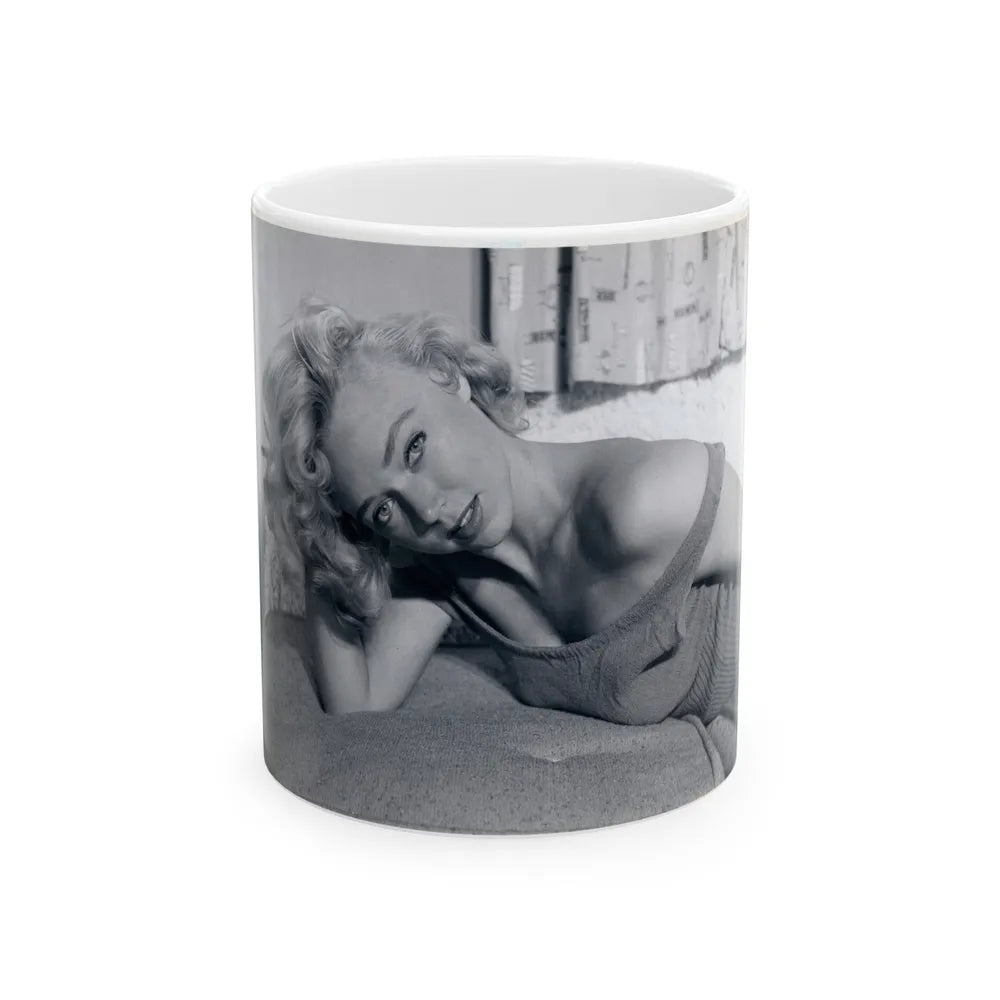 Yvette Vickers #57 (Vintage Female Icon) White Coffee Mug-11oz-Go Mug Yourself