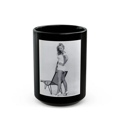 Yvette Vickers #58 (Vintage Female Icon) Black Coffee Mug 15oz - Go Mug Yourself