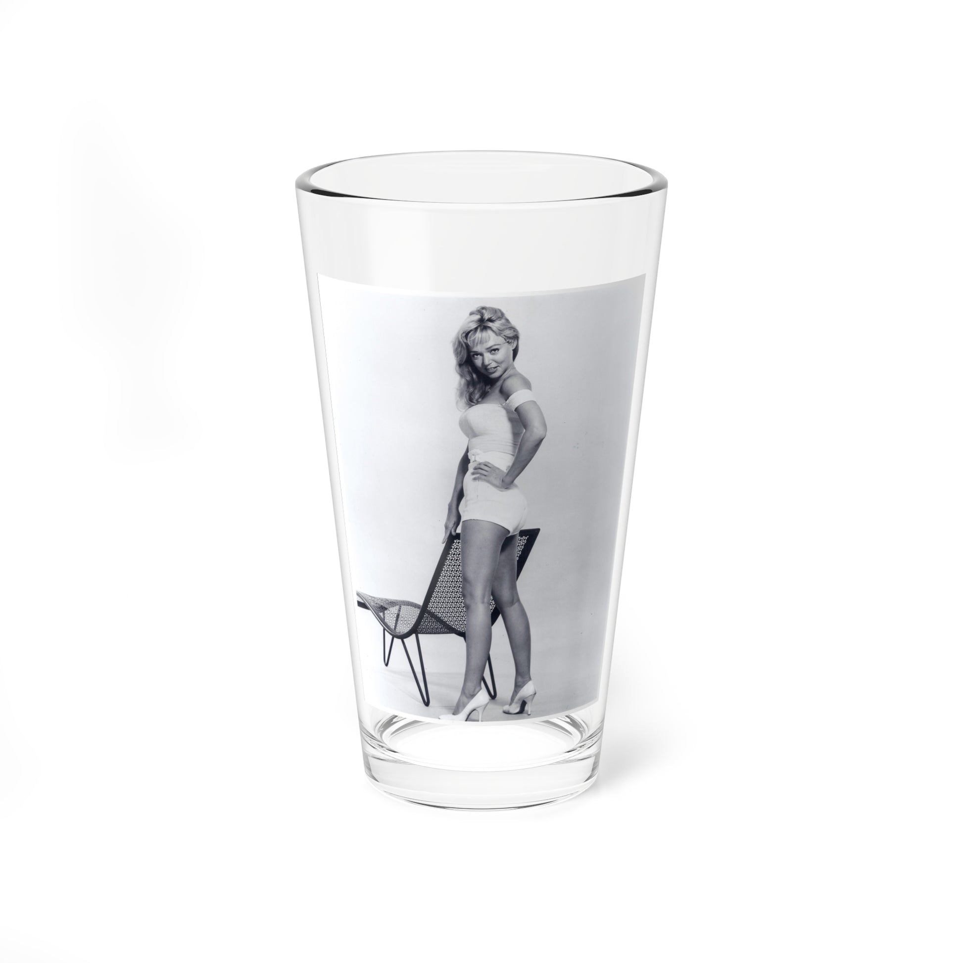 Yvette Vickers #58 (Vintage Female Icon) Pint Glass 16oz-16oz-Go Mug Yourself