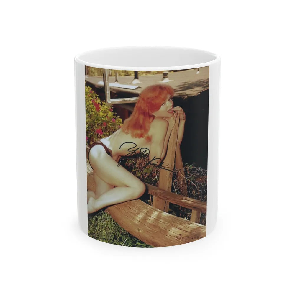 Yvette Vickers #59 (Vintage Female Icon) White Coffee Mug-11oz-Go Mug Yourself