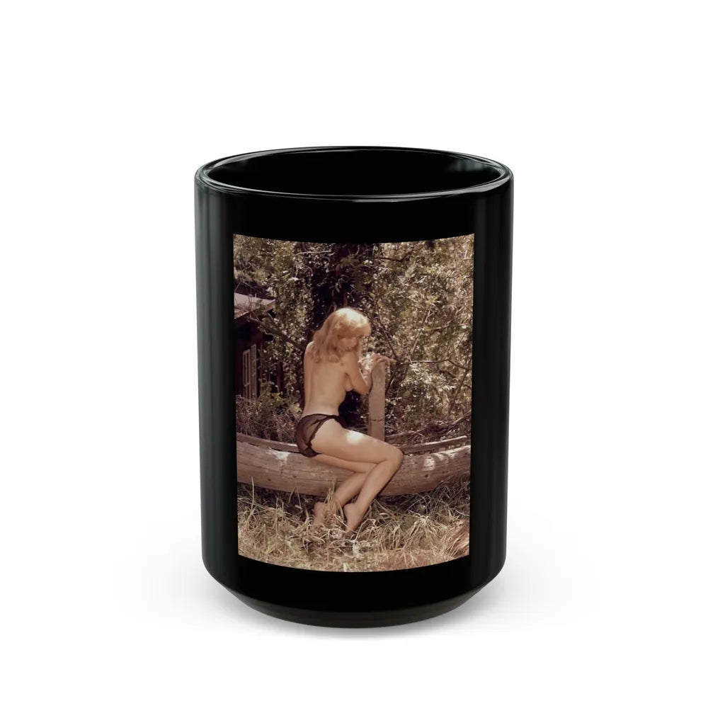 Yvette Vickers #60 (Vintage Female Icon) Black Coffee Mug-15oz-Go Mug Yourself