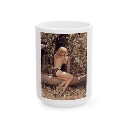 Yvette Vickers #60 (Vintage Female Icon) White Coffee Mug-15oz-Go Mug Yourself