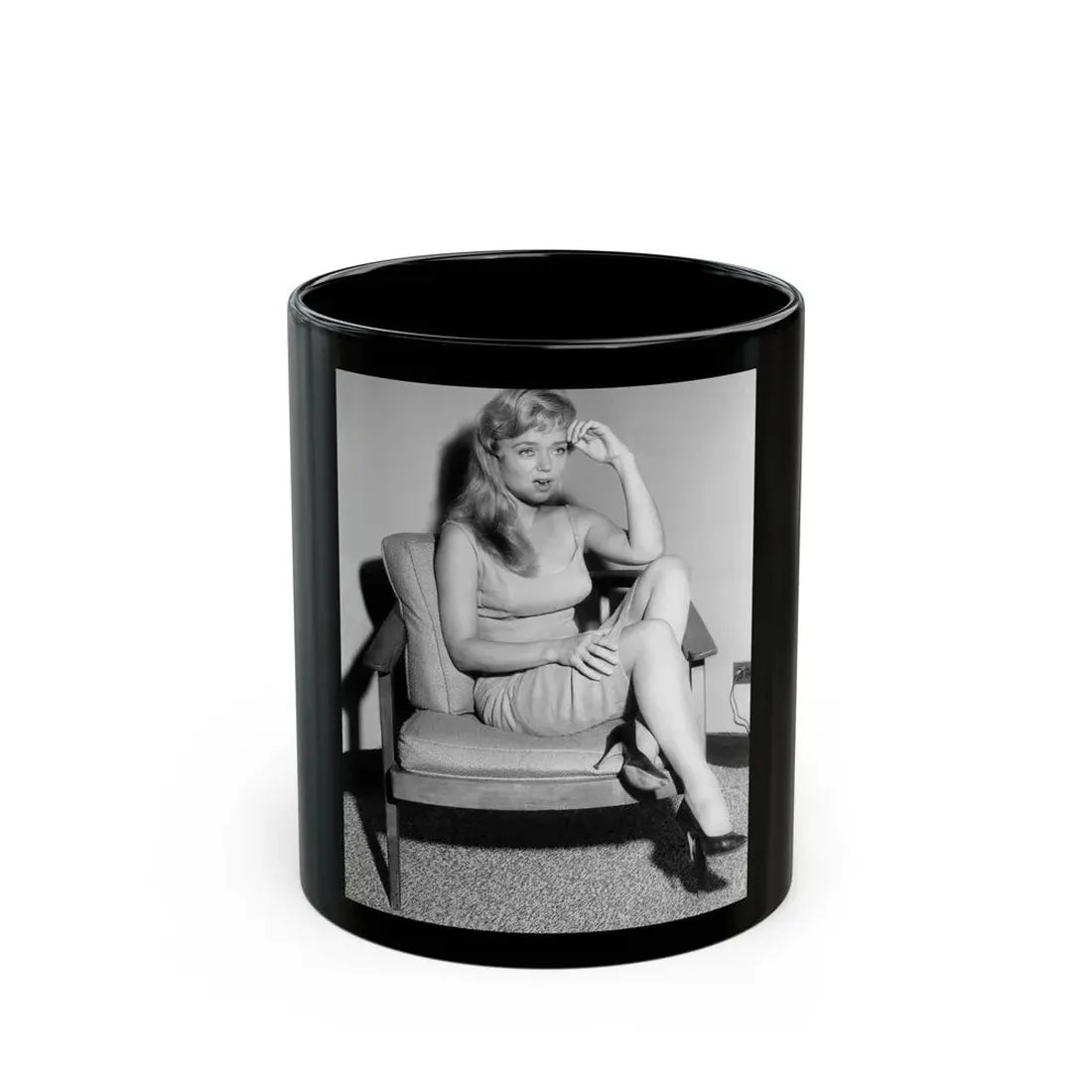 Yvette Vickers #61 (Vintage Female Icon) Black Coffee Mug 11oz - Go Mug Yourself