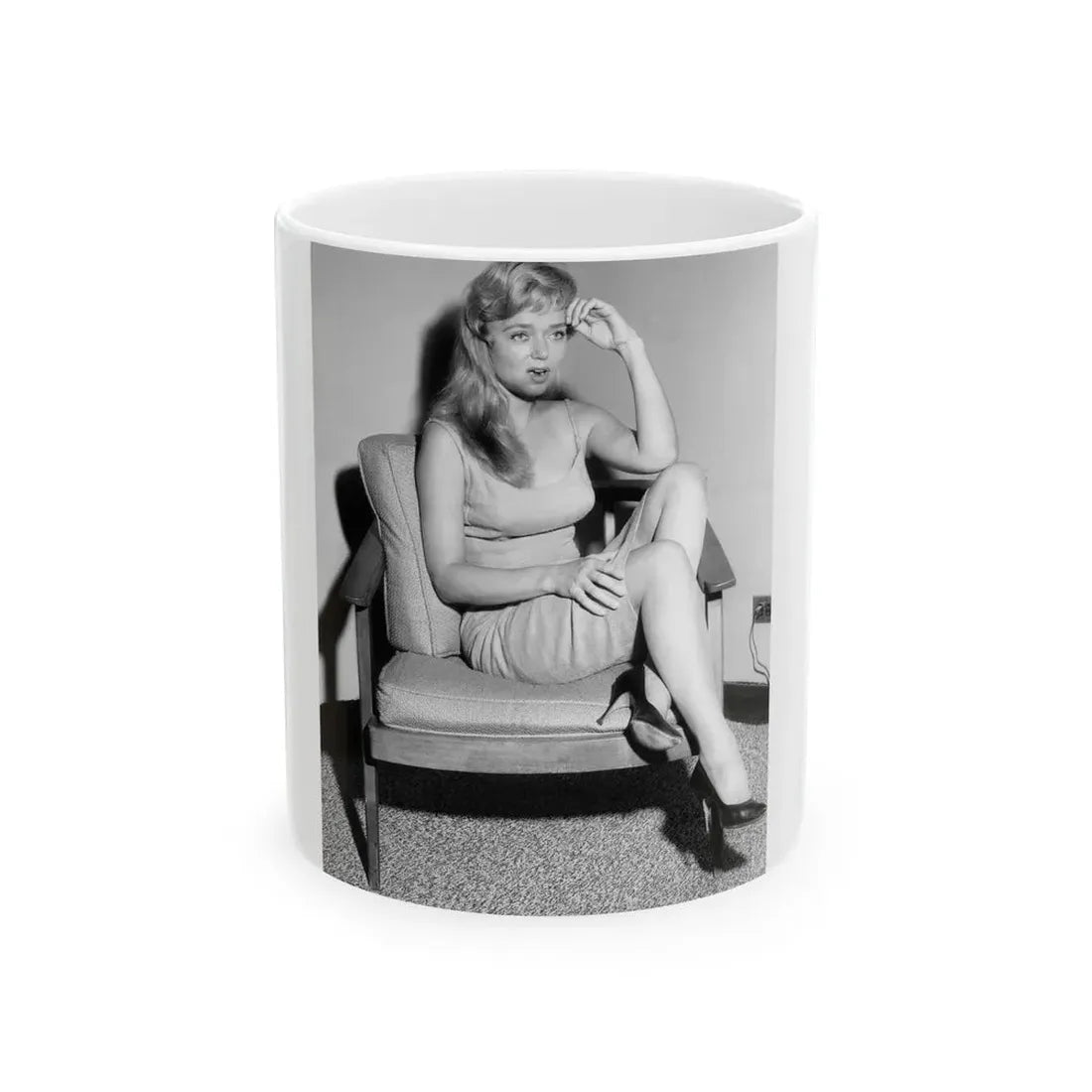 Yvette Vickers #61 (Vintage Female Icon) White Coffee Mug 11oz - Go Mug Yourself