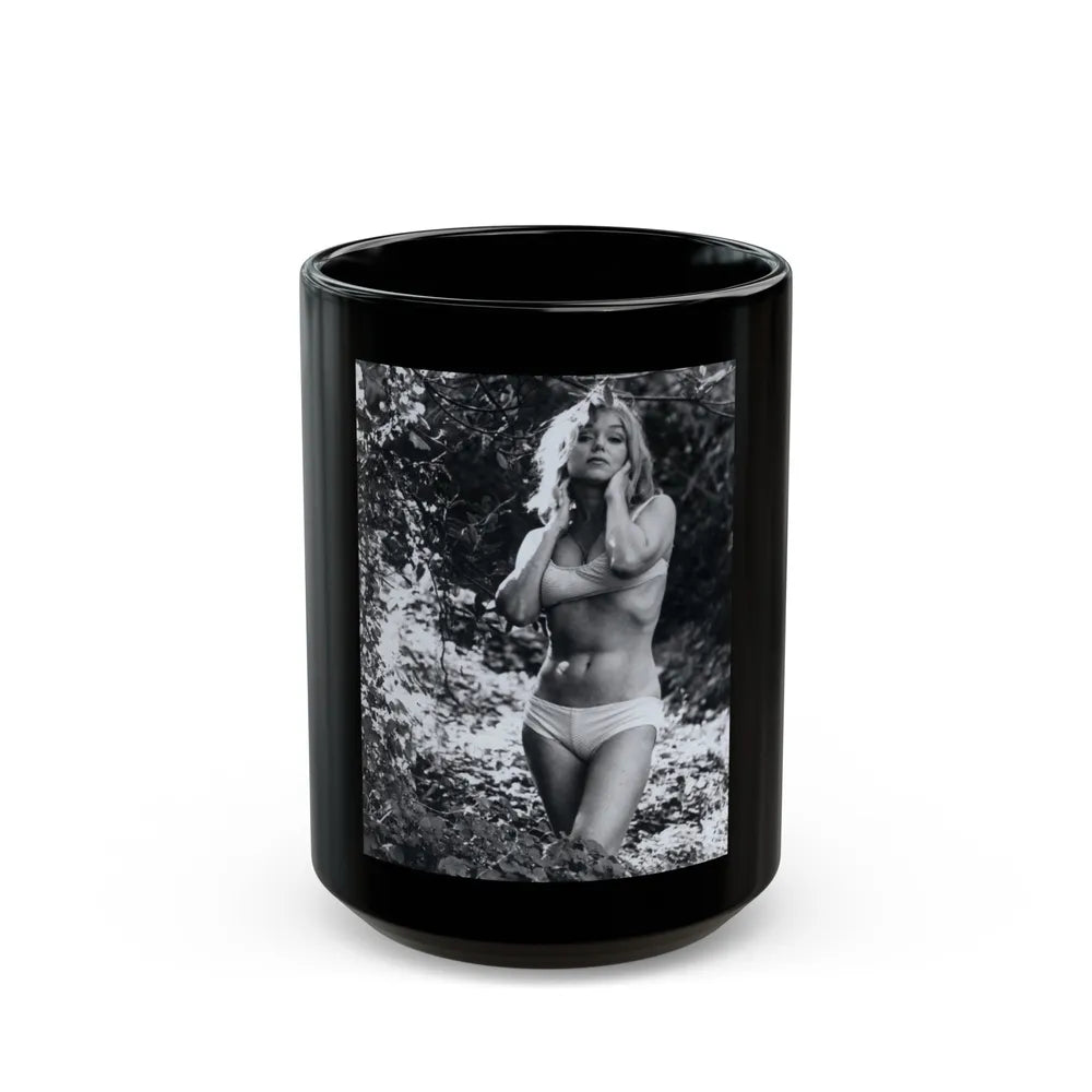 Yvette Vickers #62 (Vintage Female Icon) Black Coffee Mug-15oz-Go Mug Yourself