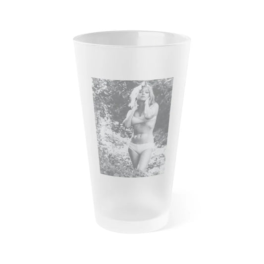 Yvette Vickers #62 (Vintage Female Icon) Frosted Pint Glass 16oz-16oz-Frosted-Go Mug Yourself