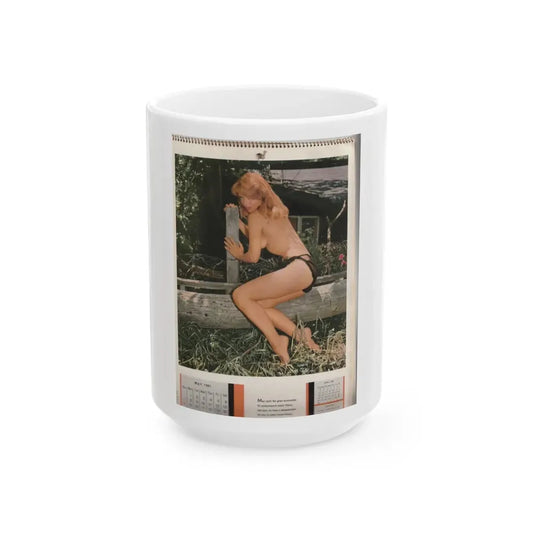 Yvette Vickers #65 (Vintage Female Icon) White Coffee Mug 15oz - Go Mug Yourself