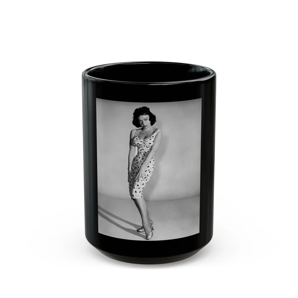 Yvette Vickers #66 (Vintage Female Icon) Black Coffee Mug-15oz-Go Mug Yourself