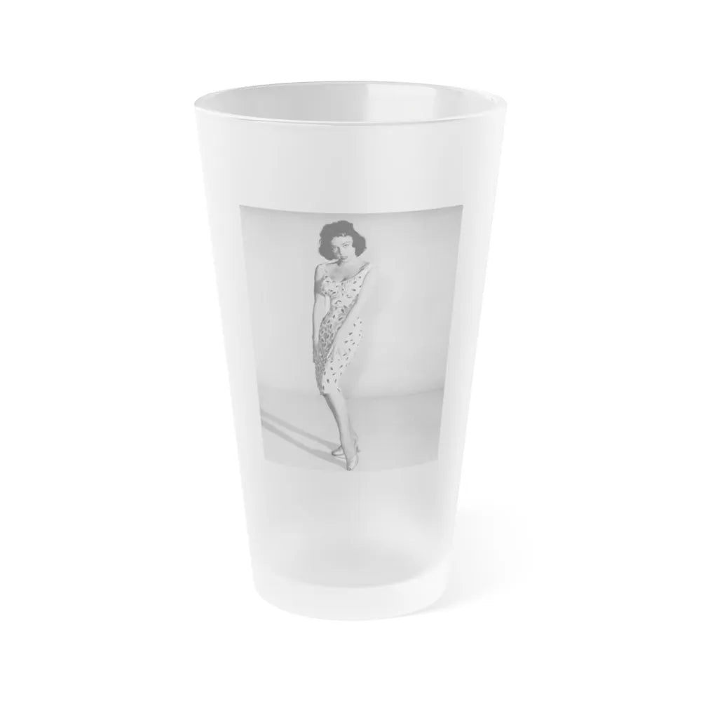 Yvette Vickers #66 (Vintage Female Icon) Frosted Pint Glass 16oz-16oz-Frosted-Go Mug Yourself