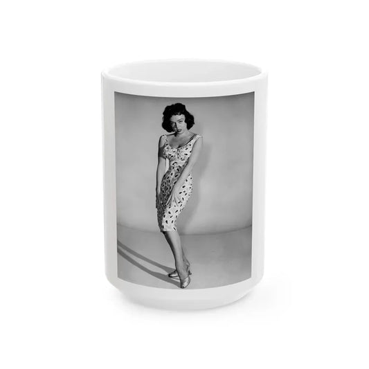 Yvette Vickers #66 (Vintage Female Icon) White Coffee Mug 15oz - Go Mug Yourself