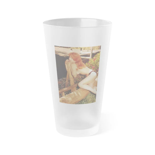 Yvette Vickers #73 (Vintage Female Icon) Frosted Pint Glass 16oz-16oz-Frosted-Go Mug Yourself