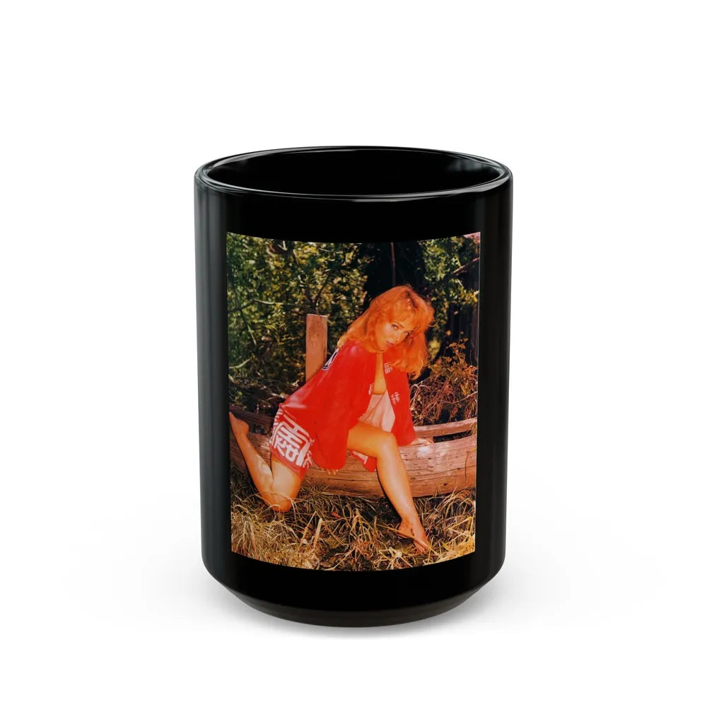 Yvette Vickers #77 (Vintage Female Icon) Black Coffee Mug-15oz-Go Mug Yourself