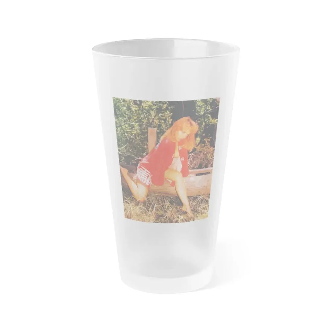 Yvette Vickers #77 (Vintage Female Icon) Frosted Pint Glass 16oz 16oz Frosted - Go Mug Yourself