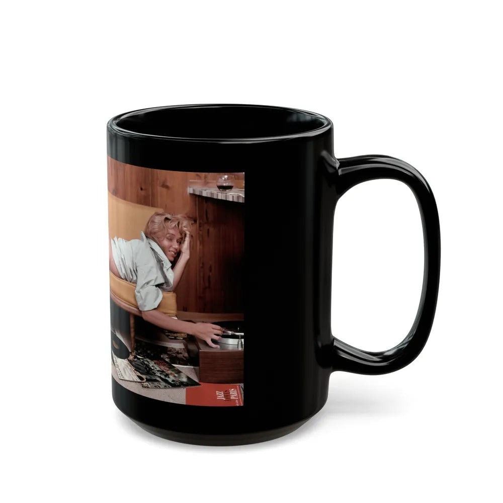 Yvette Vickers #83 (Vintage Female Icon) Black Coffee Mug-Go Mug Yourself