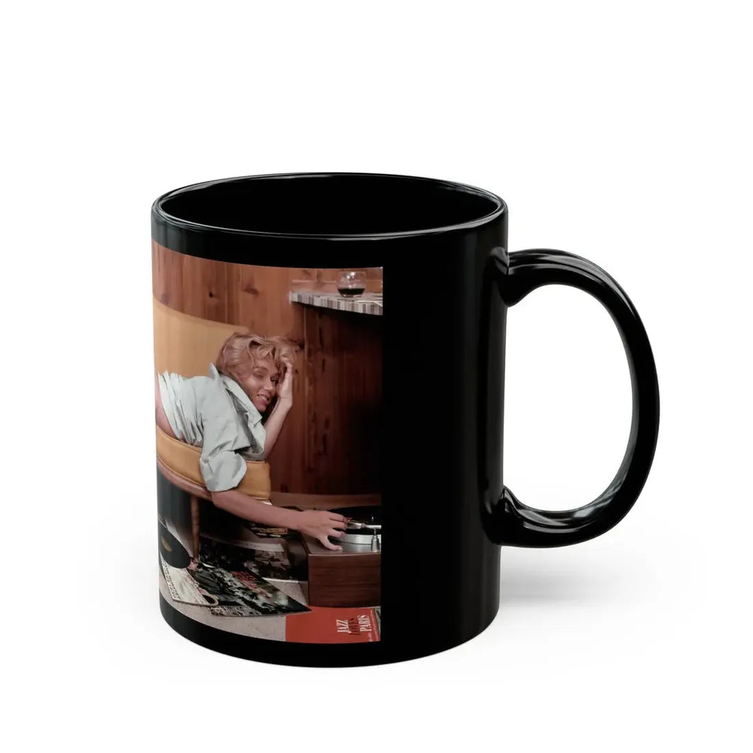 Yvette Vickers #83 (Vintage Female Icon) Black Coffee Mug - Go Mug Yourself