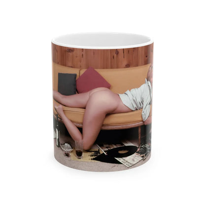 Yvette Vickers #83 (Vintage Female Icon) White Coffee Mug-11oz-Go Mug Yourself