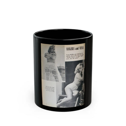 Yvette Vickers #85 (Vintage Female Icon) Black Coffee Mug-11oz-Go Mug Yourself