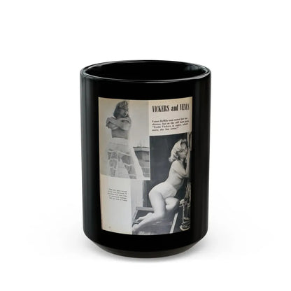 Yvette Vickers #85 (Vintage Female Icon) Black Coffee Mug 15oz - Go Mug Yourself